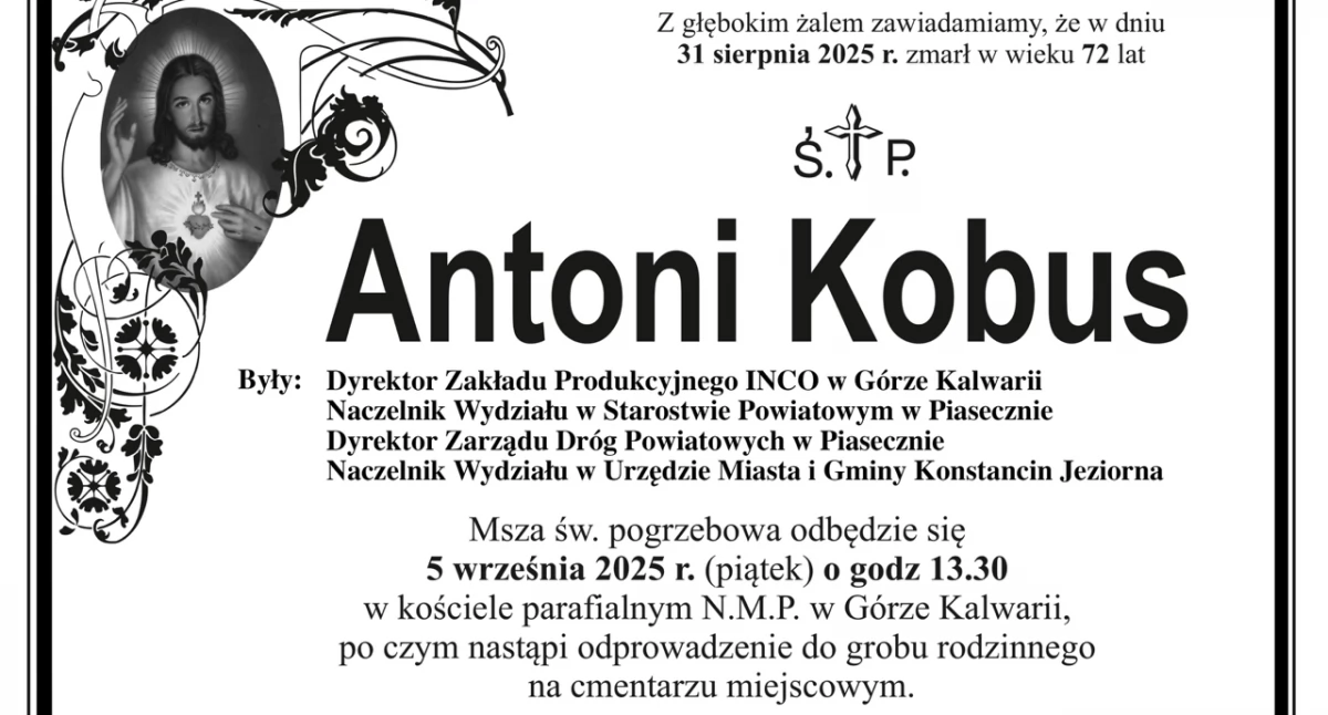 Zmarł Antoni Kobus