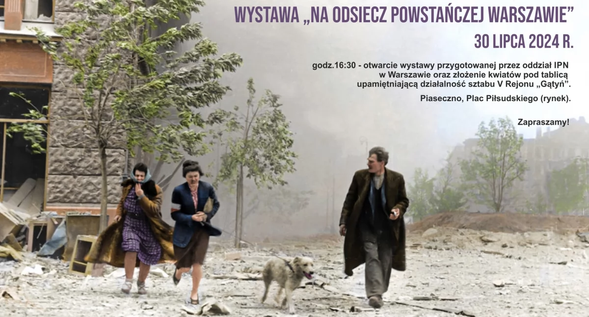 Kultura, Wernisaż wystawy odsiecz powstańczej Warszawie - zdjęcie, fotografia