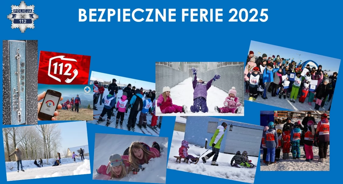 Kronika policyjna, Bezpieczny aktywny zimowy wypoczynek - zdjęcie, fotografia