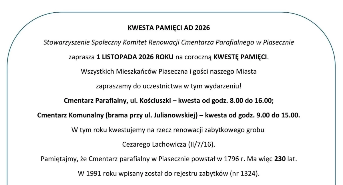 Kwesta Pamięci 2026