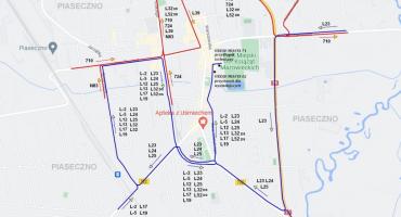 Zmiany w transporcie autobusowym - przebudowa ul. Chyliczkowskiej w Piasecznie