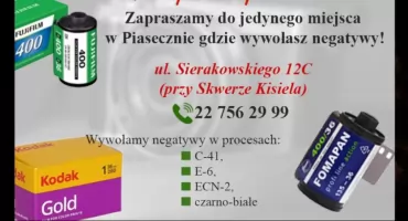 Wywoływanie negatywów w Piasecznie