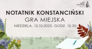 Notatnik konstanciński 2025 literacki spacer po Konstancinie