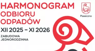 Zmiana harmonogramu odbioru odpadów komunalnych od 1 grudnia 2025 na terenie gminy Piaseczno