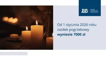 Zasiłek pogrzebowy wzrośnie od 1 stycznia 2026