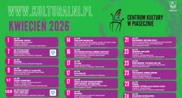 Wydarzenia kulturalne w kwietniu 2026 w Piasecznie
