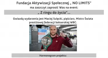 Z ringu do życia spotkanie z Maciejem Sulęckim w Piasecznie